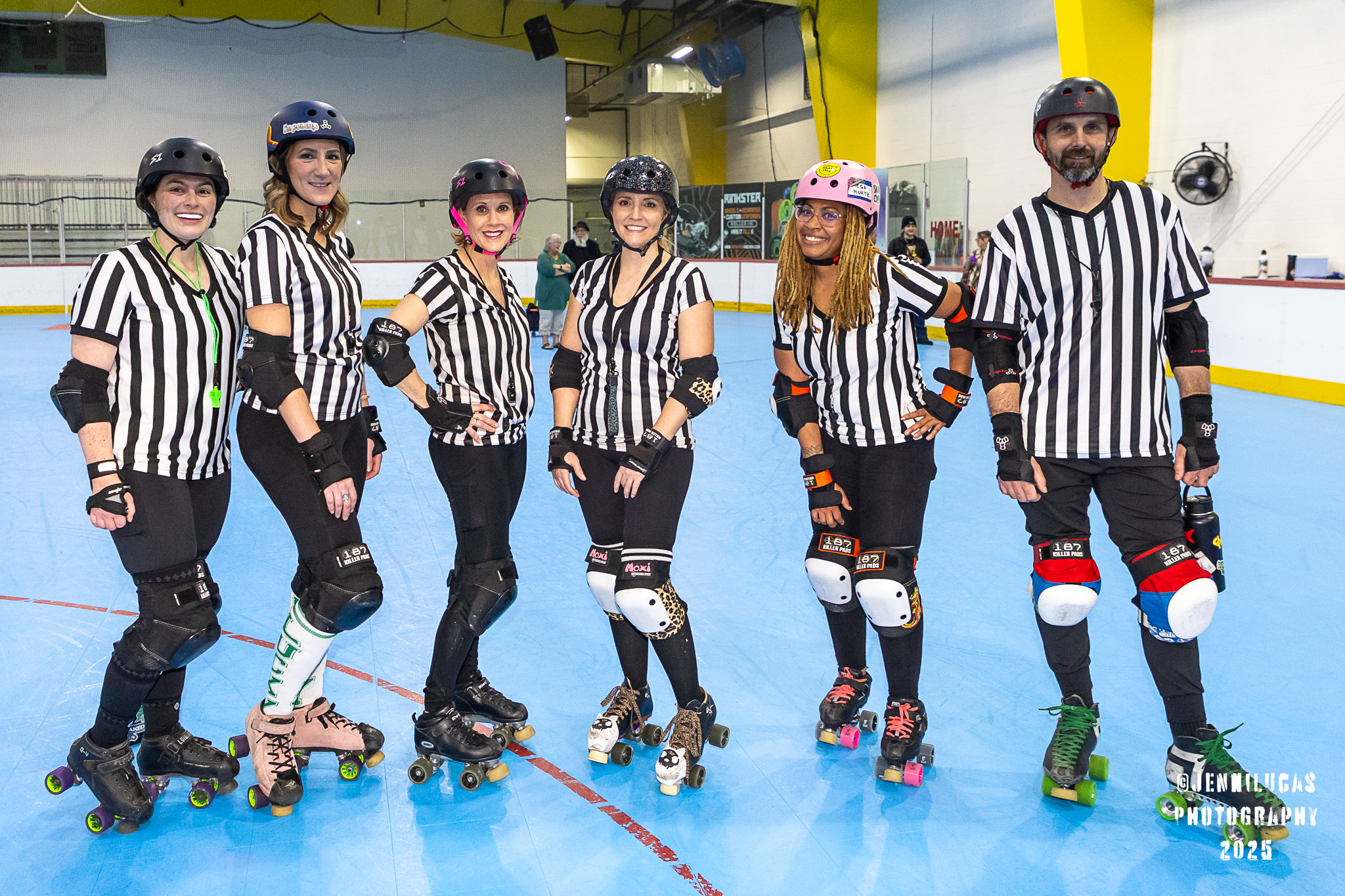 Derby referees at Solid Ground Arena